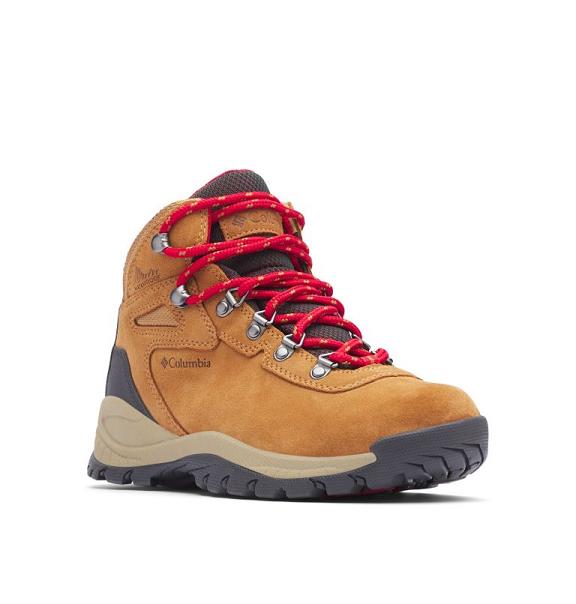 Columbia Newton Ridge Plus Waterproof Boots Brown Red For Women's NZ18452 New Zealand